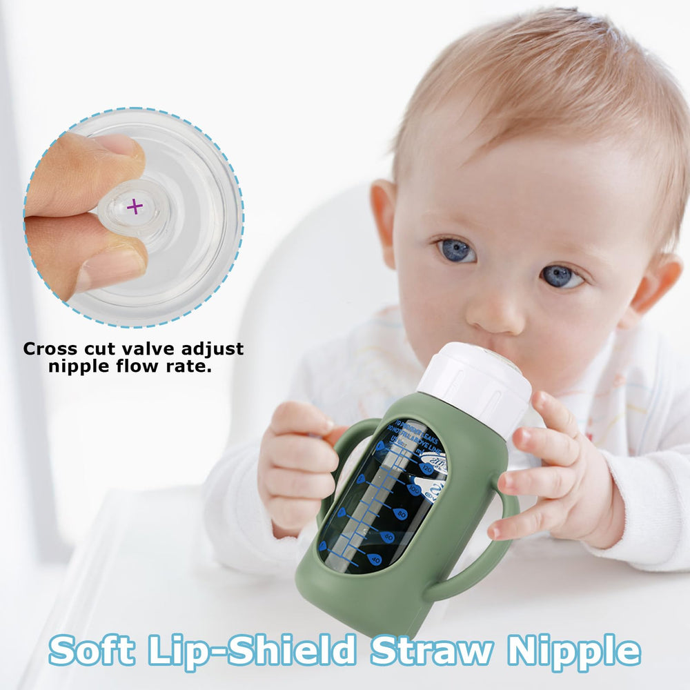 Joyfeed 6+ months bottle conversion set supports bottle-to-cup transition.