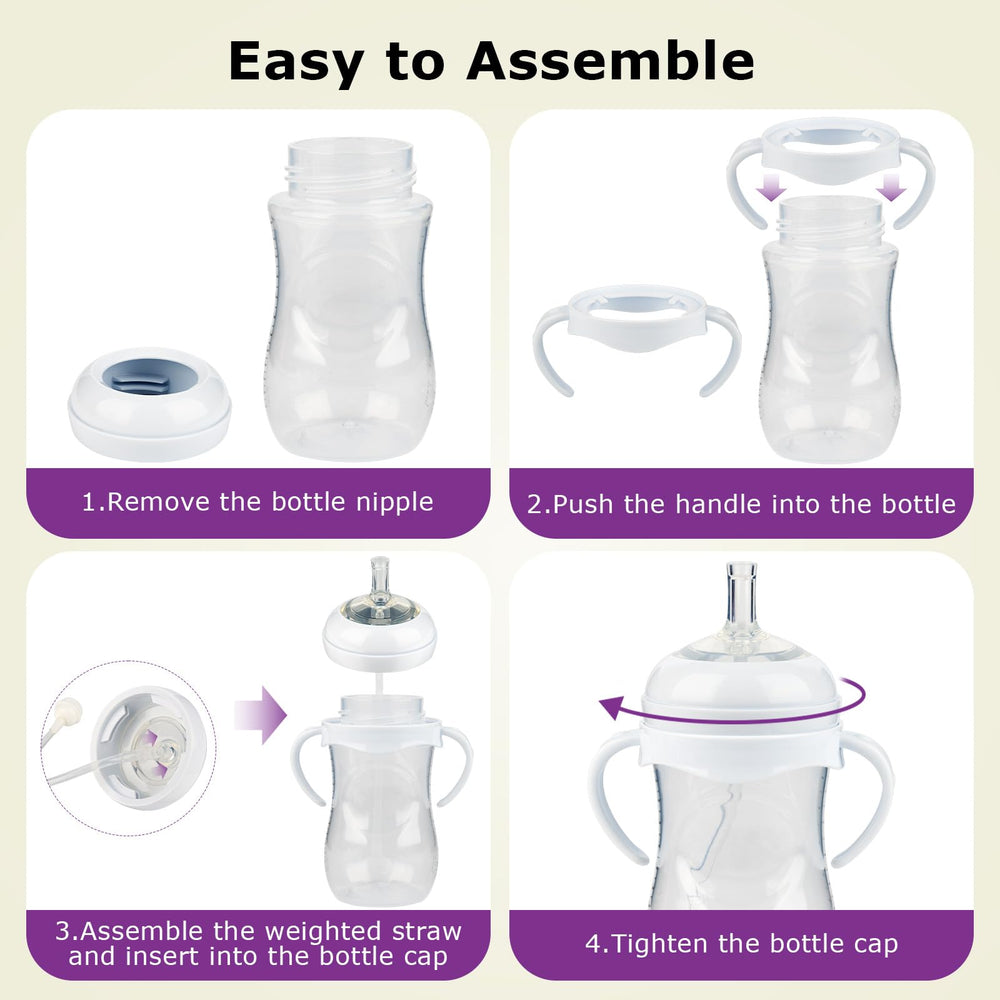Joyfeed avent bottle adapter demo shows seamless bottle compatibility.
