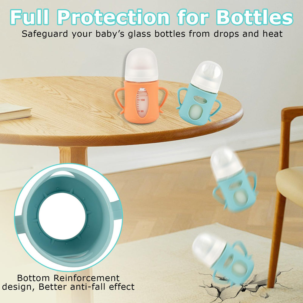 Joyfeed two-pack bottle handles sleeve for easy self-feeding