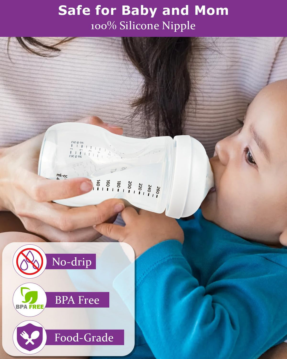 Free from BPA, phthalates, and PVC for safer daily use.