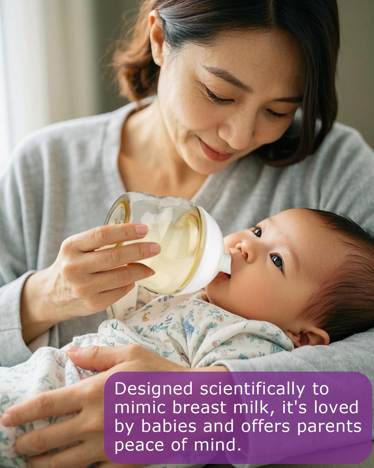 Joyfeed breast-like design nipple for natural latch