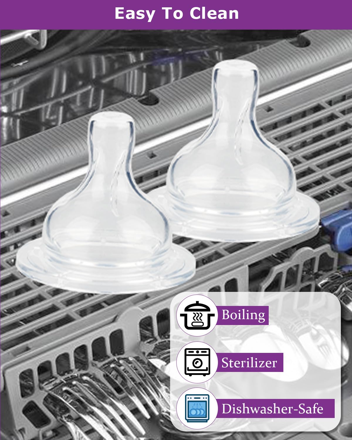 Joyfeed easy-to-clean disassembly for busy parents