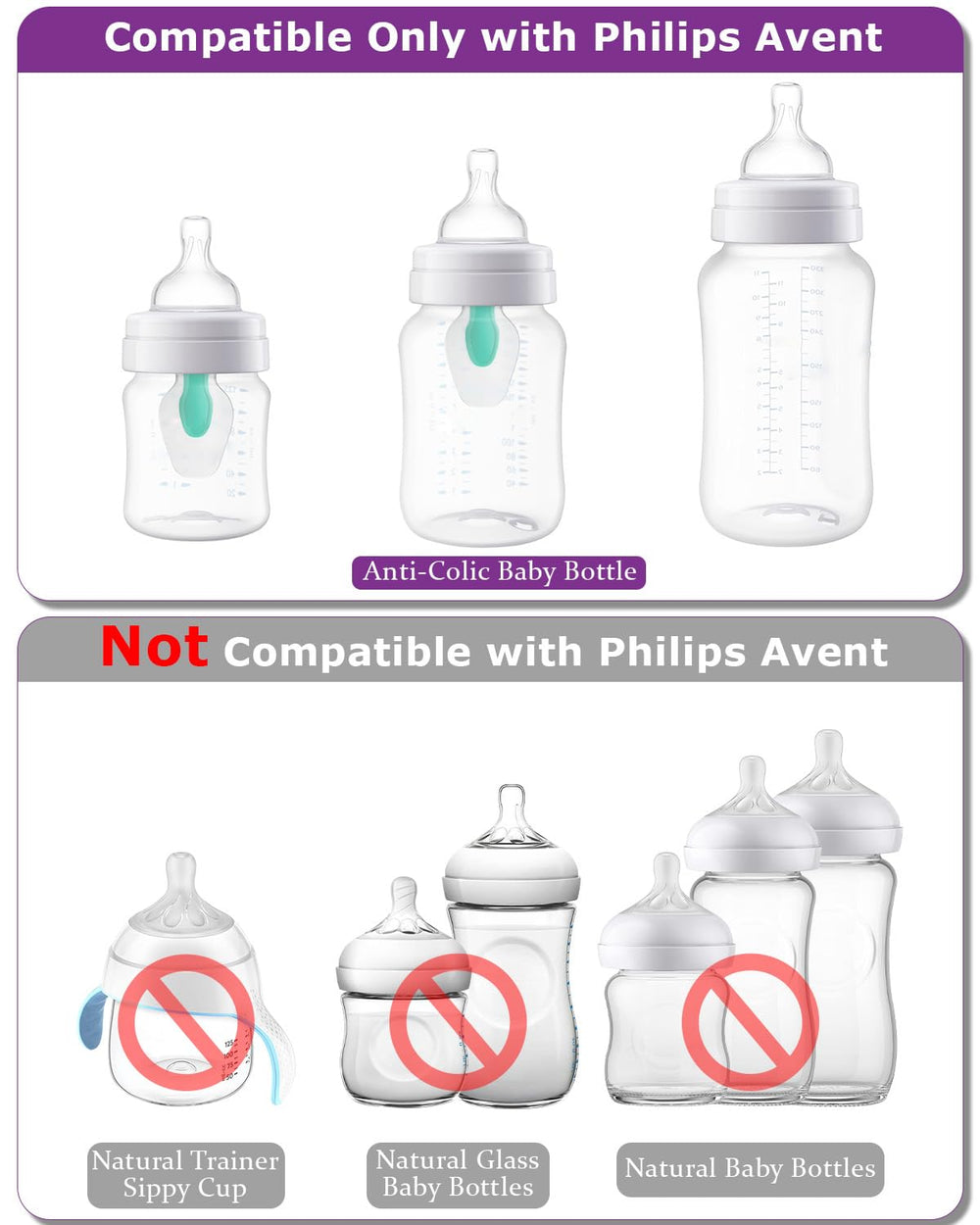Joyfeed flow-control nipple illustrates consistent flow across sizes