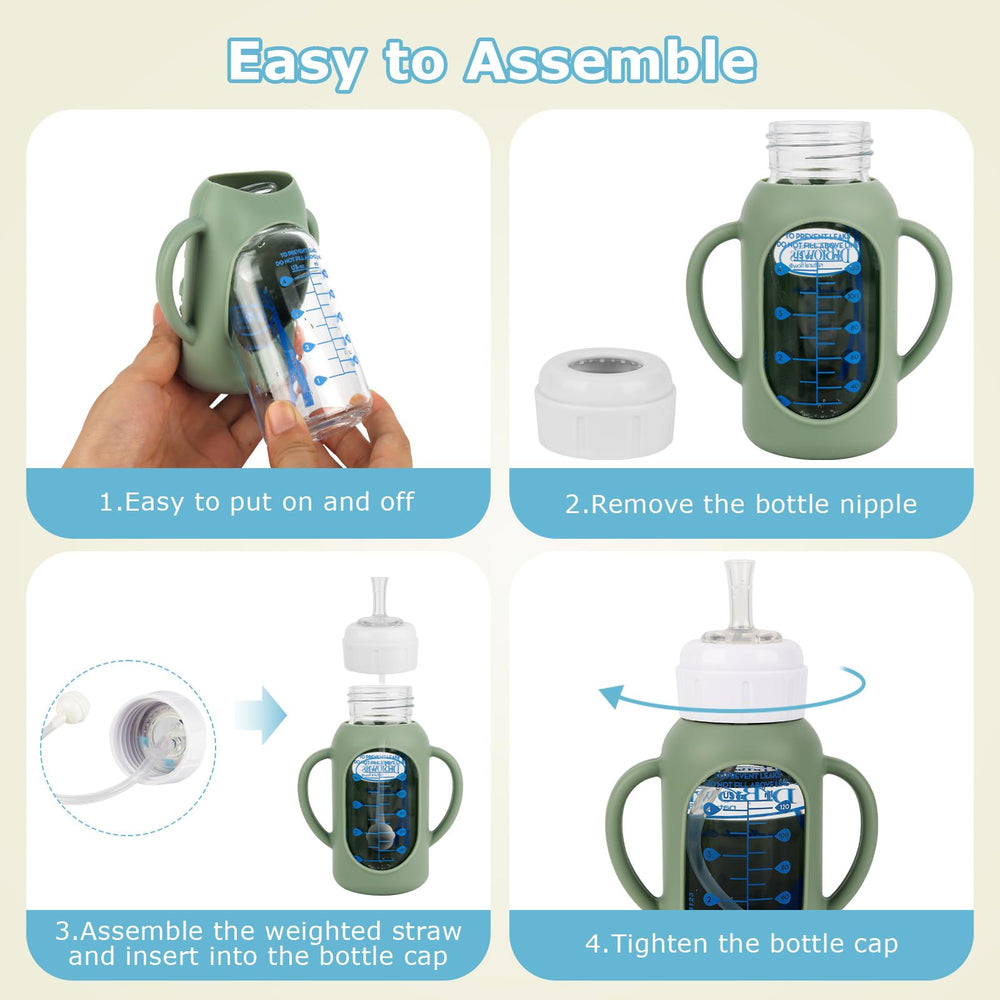Joyfeed weighted straw nipple supports steady sipping with gravity ball design.