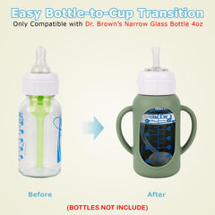 Joyfeed ergonomic handle with silicone sleeve enhances grip and anti-breakage protection.