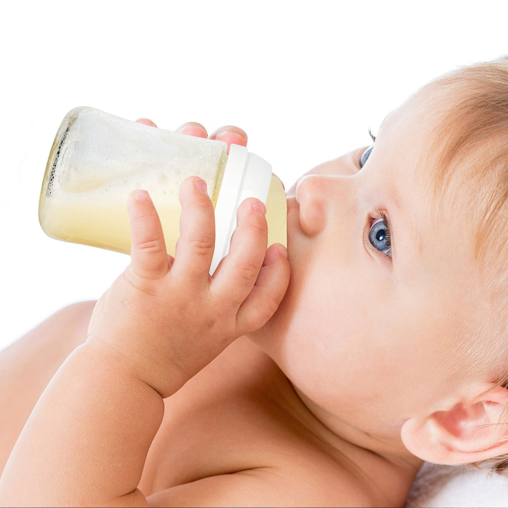 Joyfeed easy-grip design aids quick attachment and secure feeding.