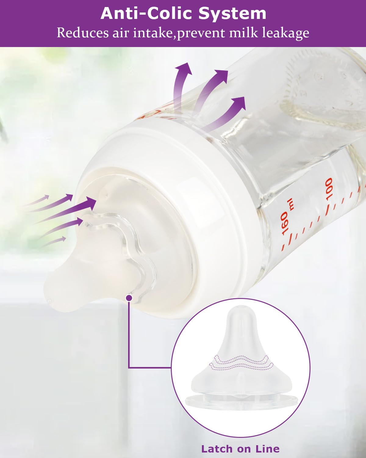 Joyfeed Fast flow nipple for 9M+ babies for efficient feeding.