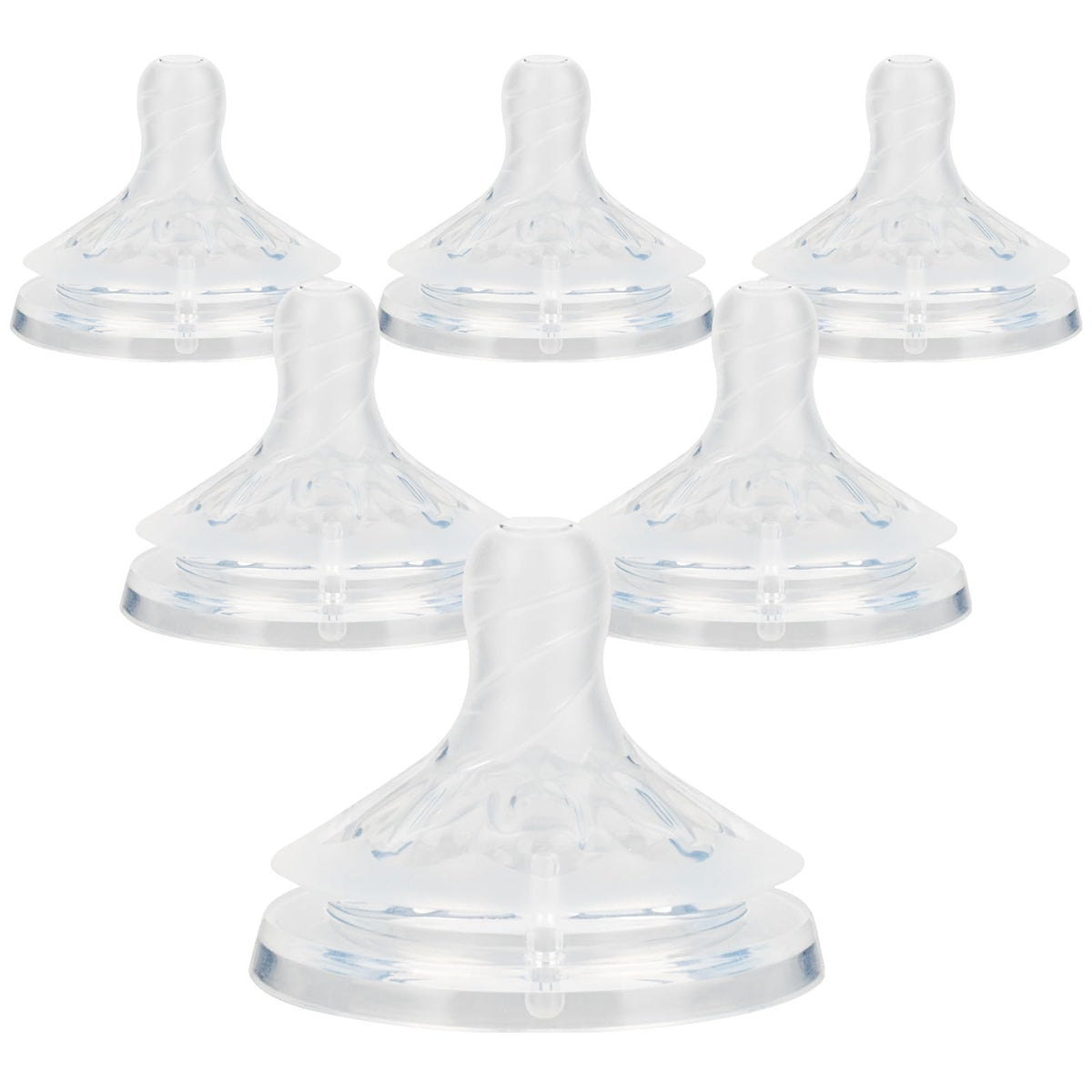 Joyfeed silicone nipple size 5 flat flow for Philips Avent Natural bottles, suitable for 6 months+.