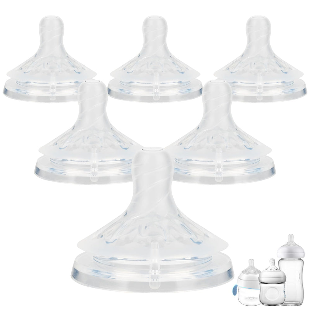 Joyfeed silicone nipple close-up showing natural latch design for Philips Avent