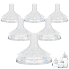 Joyfeed silicone nipple close-up showing natural latch design for Philips Avent