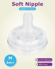 Joyfeed size 4 nipple on a Philips Avent bottle demonstrates mature flow
