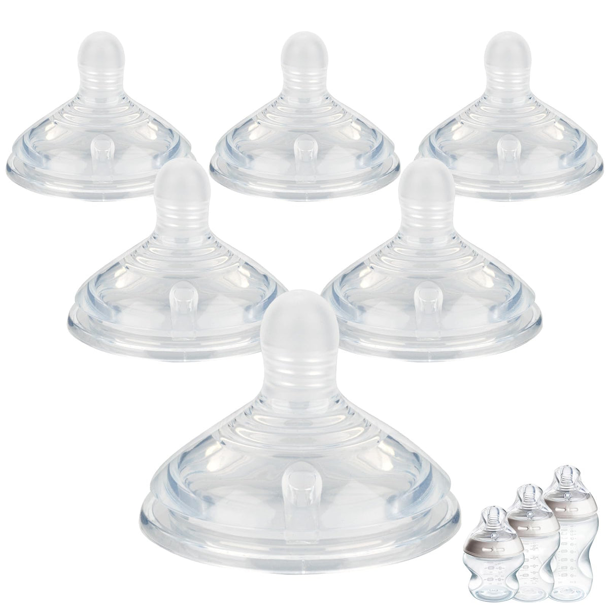 Joyfeed slow-flow nipple for Tommee bottles supporting gentle feeding progression