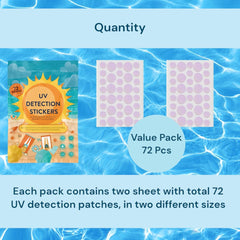 Joyful Artistry UV stickers on skin patch stay water resistant during pool days.