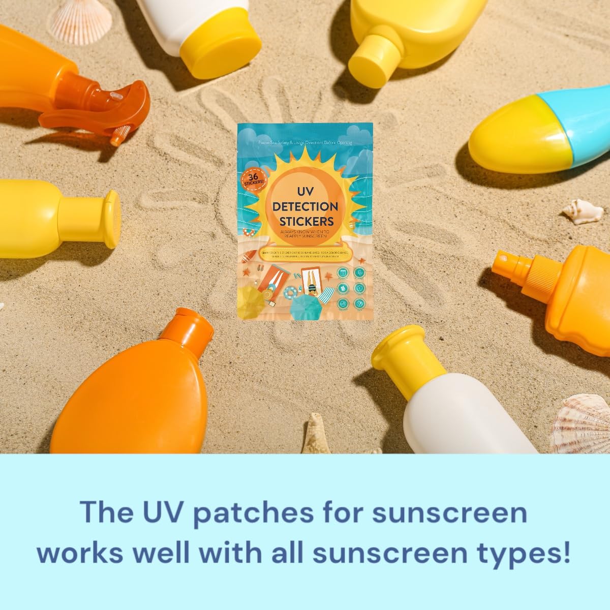 Joyful Artistry UV stickers integrate seamlessly with any sunscreen routine.