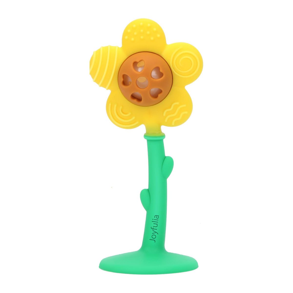 Joyfulia Sunnyflower teether with textures aids teething comfort and gum massage