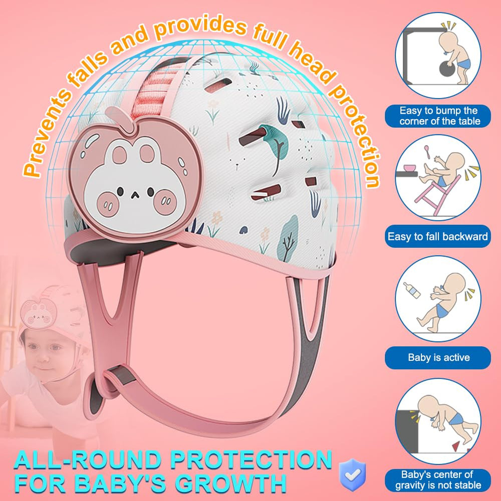 Joyingbaby adjustable chin strap ensures a secure, growing-fit