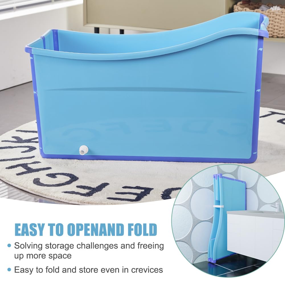 Joyingbaby tub elevated water depth keeps kids warm.
