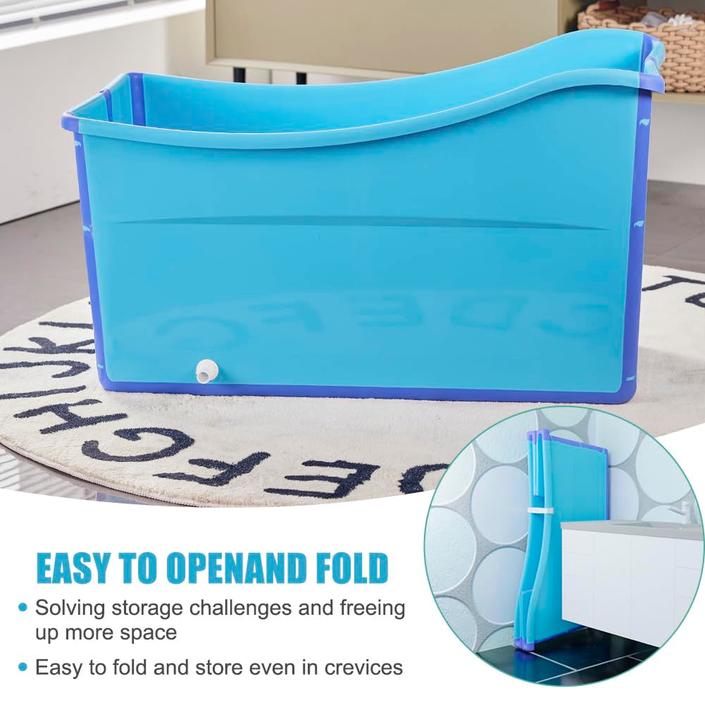 Joyingbaby tub elevated water depth keeps kids warm.