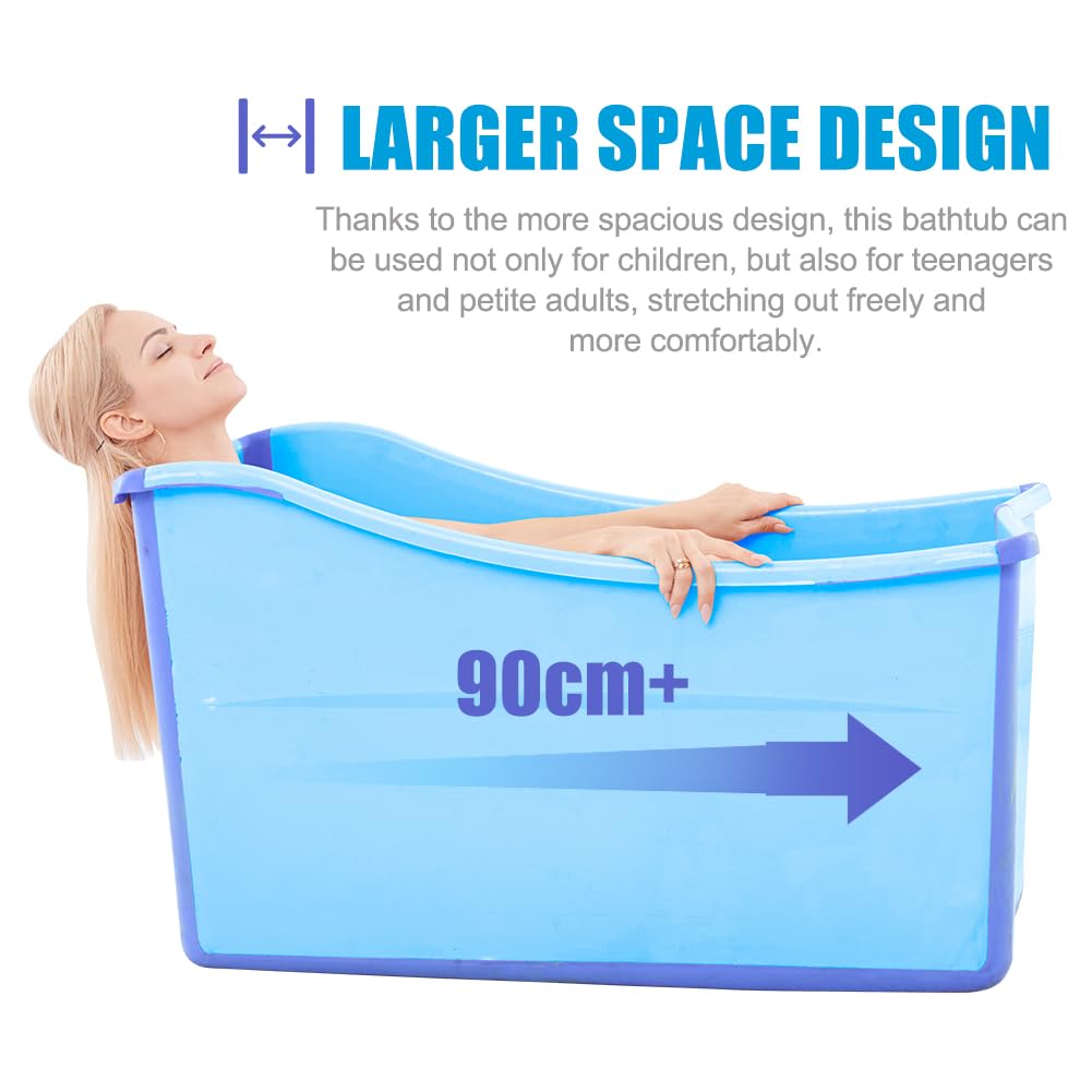 Joyingbaby bathtub lightweight and portable for home or travel.