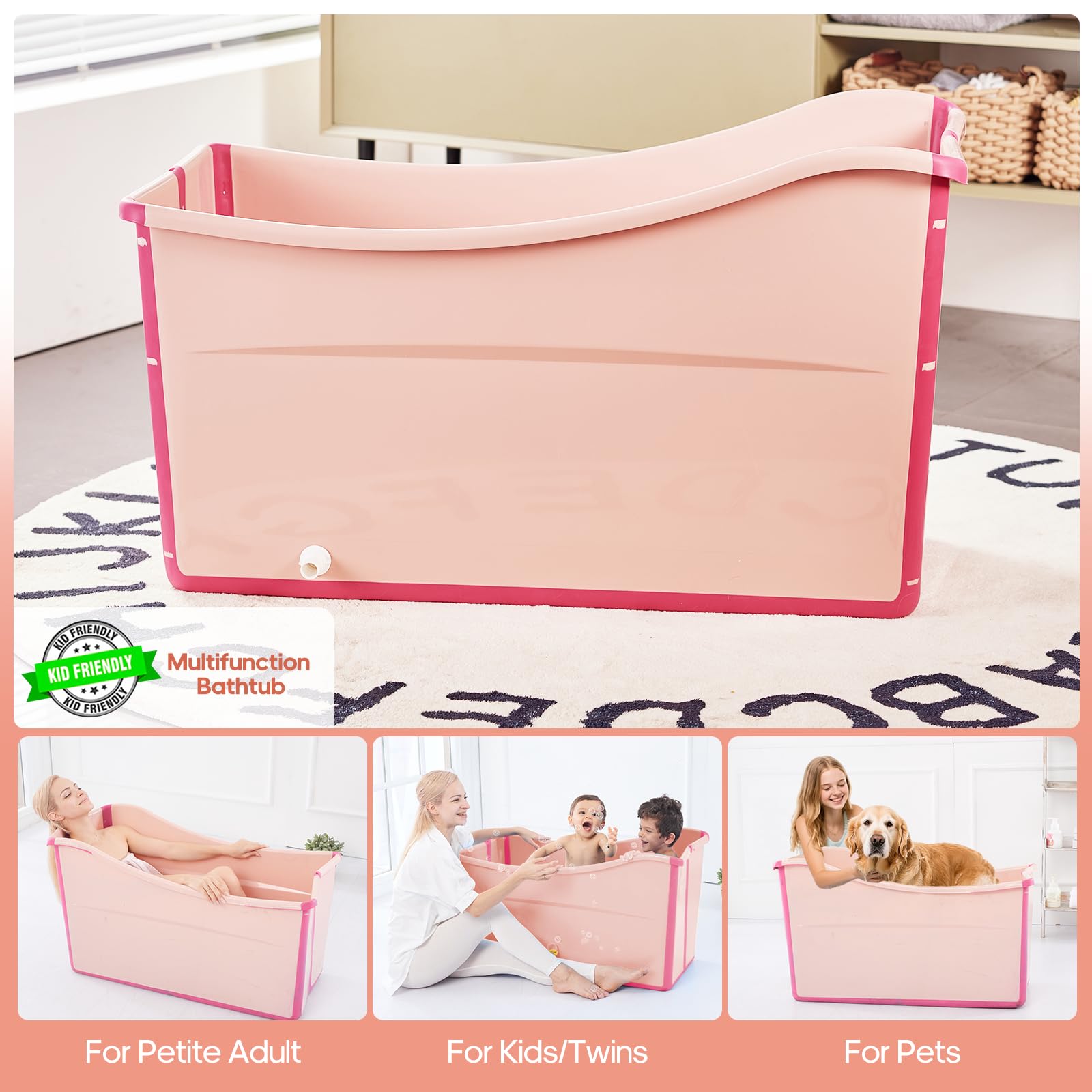 Joyingbaby portable foldable tub ideal for home and travel
