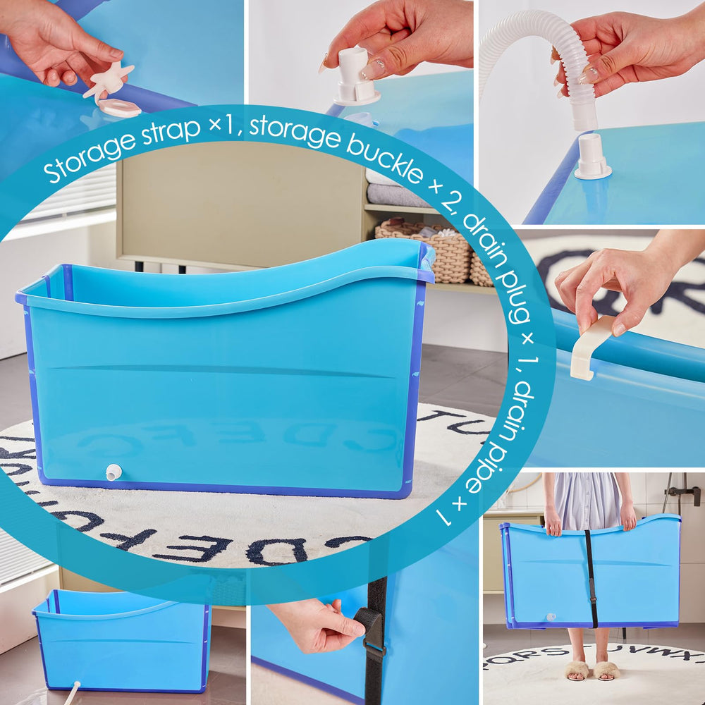 Joyingbaby foldable design suits all ages during bath.