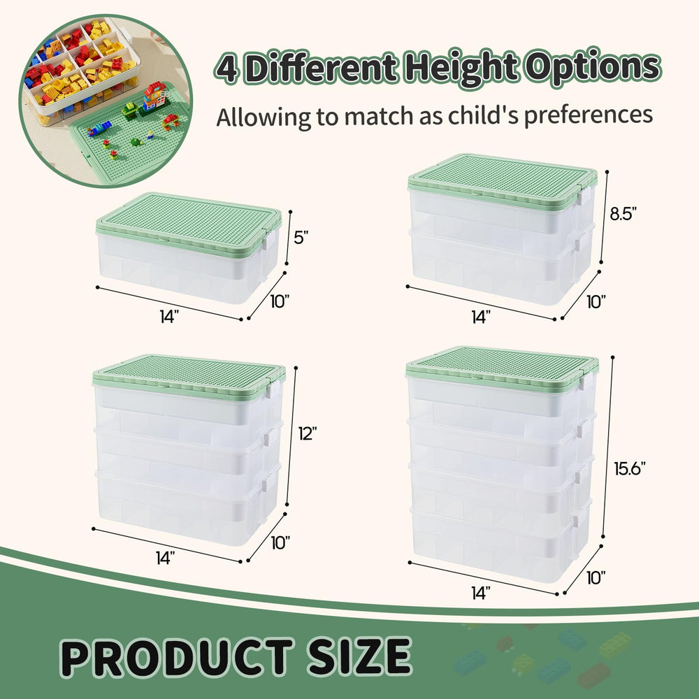 Joyingbaby Lego storage organizer top tray sorting containers keeps parts organized