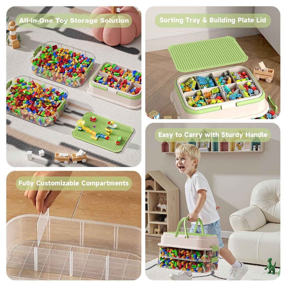 Joyingbaby removable sorting-trays for quick organization of bricks