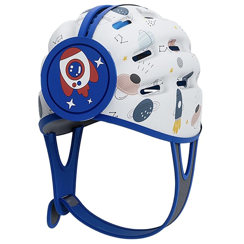 JoyingBaby Rocket Baby Helmet front view with soft cotton outer for gentle protection