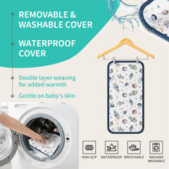 Joyingbaby waterproof diaper bag for travel-ready storage of wipes and essentials.