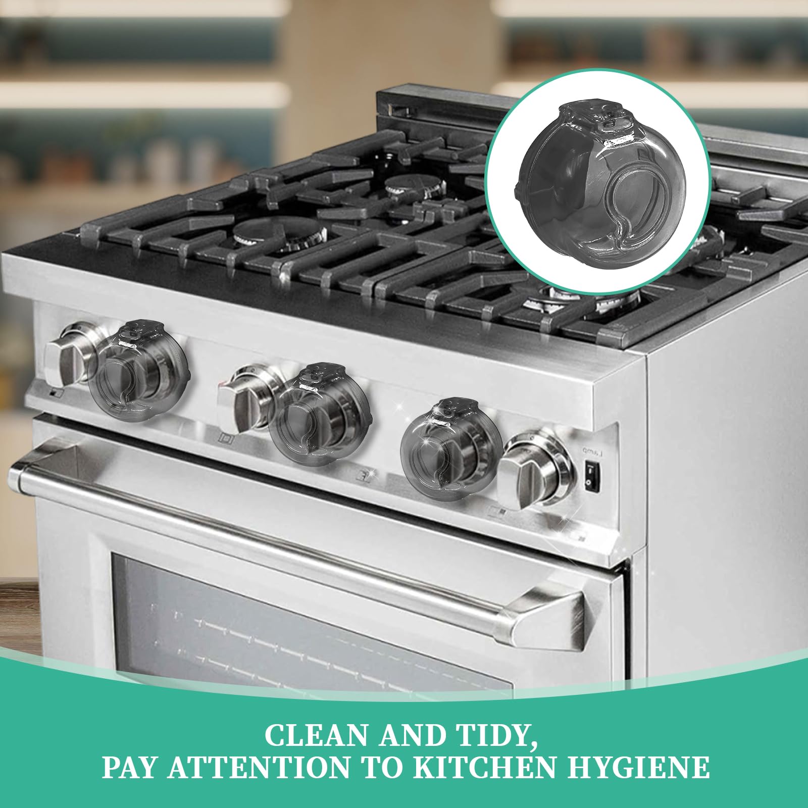 JOYLION universal-fit stove knob covers fit most gas stoves with snug compatibility