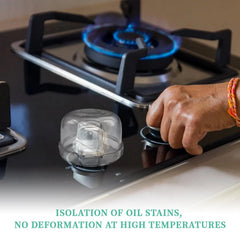 Joylion heat-resistant knob cover withstands stovetop heat while keeping visibility