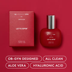 Joylux LET’S SPIN hyaluronic acid hydration for deeper skin moisture and comfort.