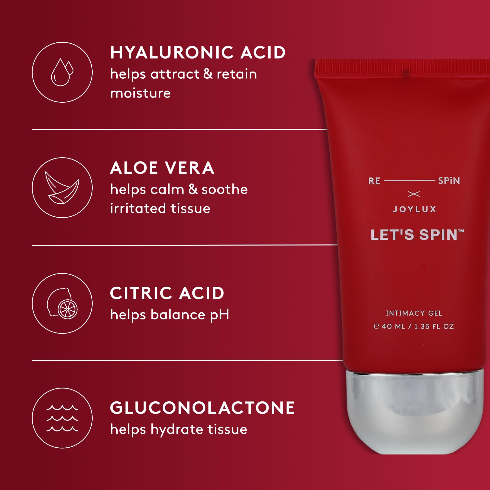 Gel being applied to skin for comfortable moisture