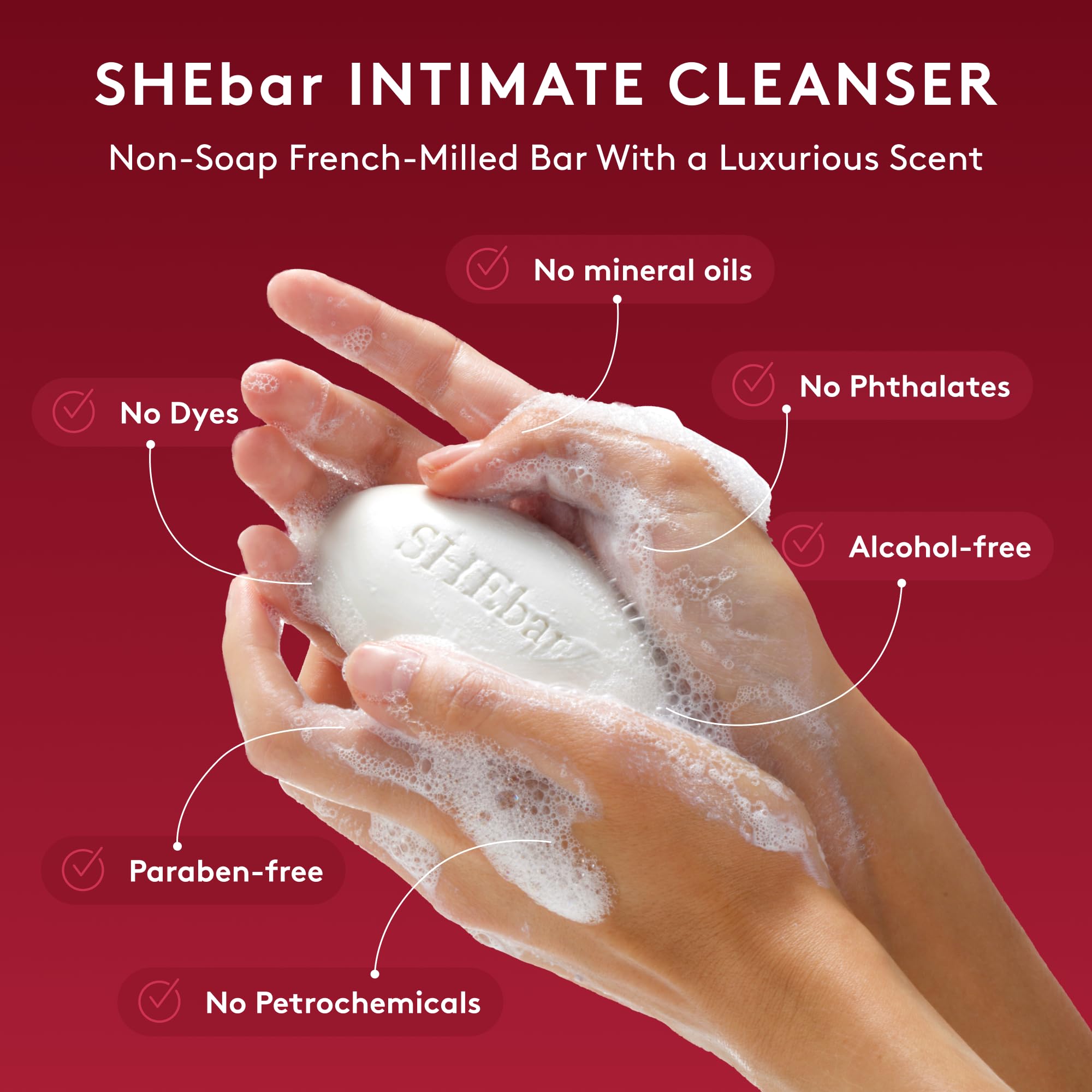 Joylux Shebar highlights a pH-balanced formula for daily comfort.