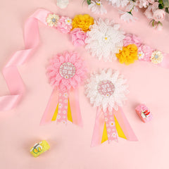 JOYMEMO mom to be corsage pin accents maternity look