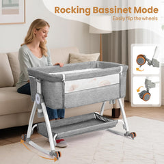 JOYMOR 3-in-1 bassinet standalone mode offers portable, convenient sleep space