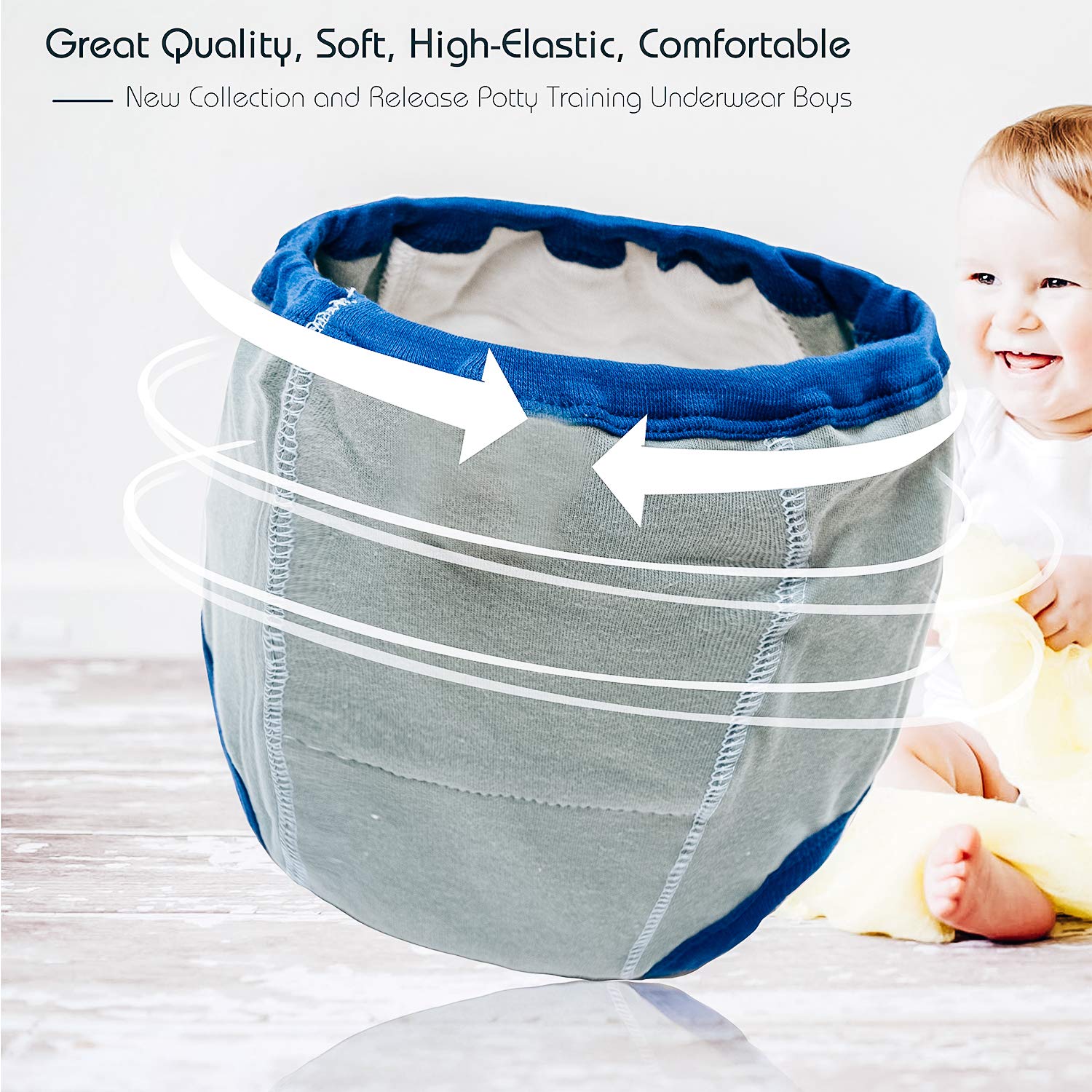 Joyo Roy comfortable-fit training underwear ideal for building potty independence.