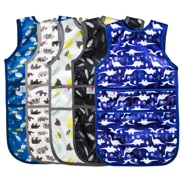 Joyo Roy mess-proof baby bibs in waterproof fabric for easy cleanup
