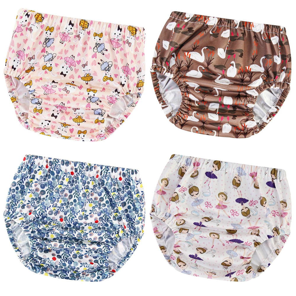 Joyo Roy plastic diaper covers for girls, pack close-up, waterproof protection.