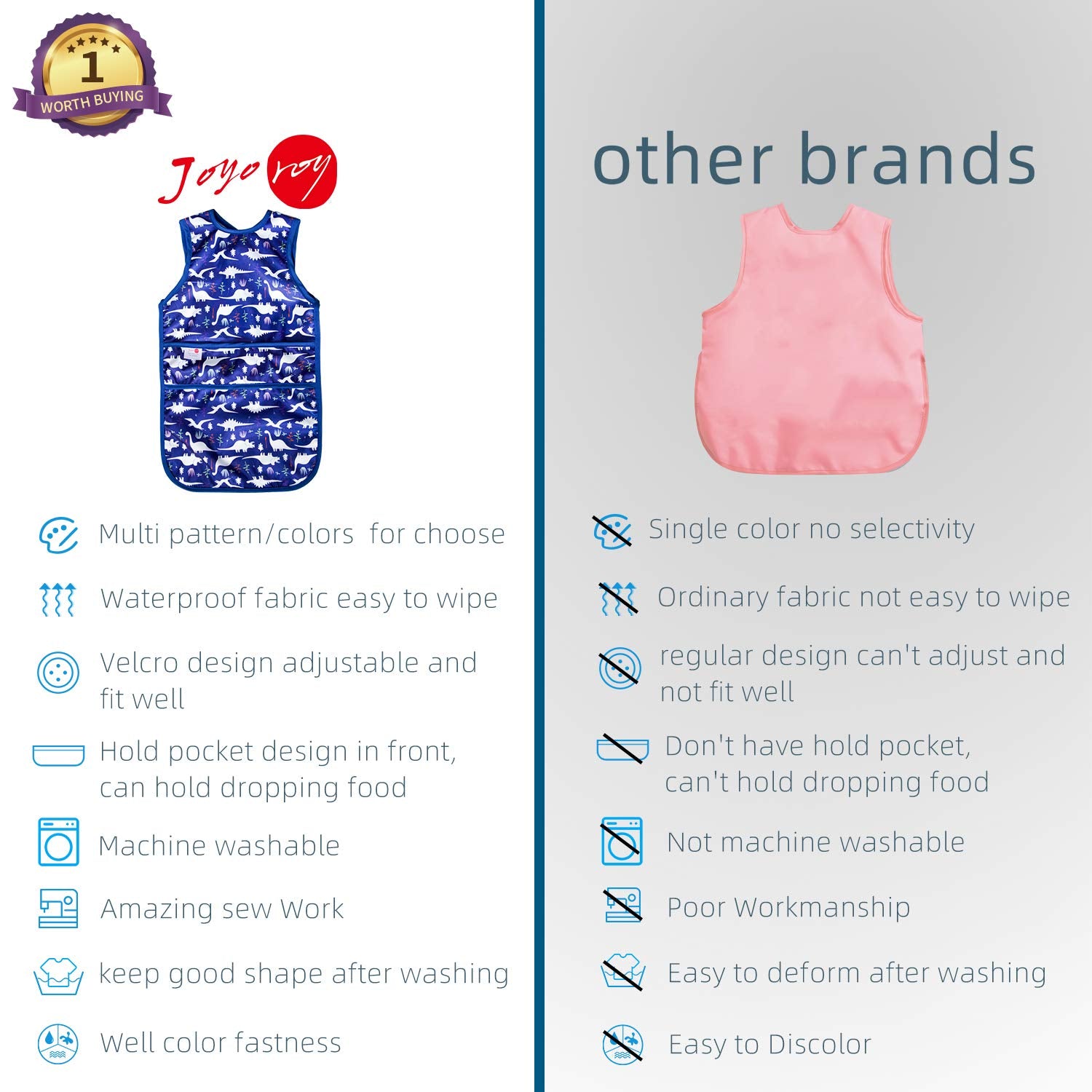Joyo Roy weaning apron ideal for travel and dining out