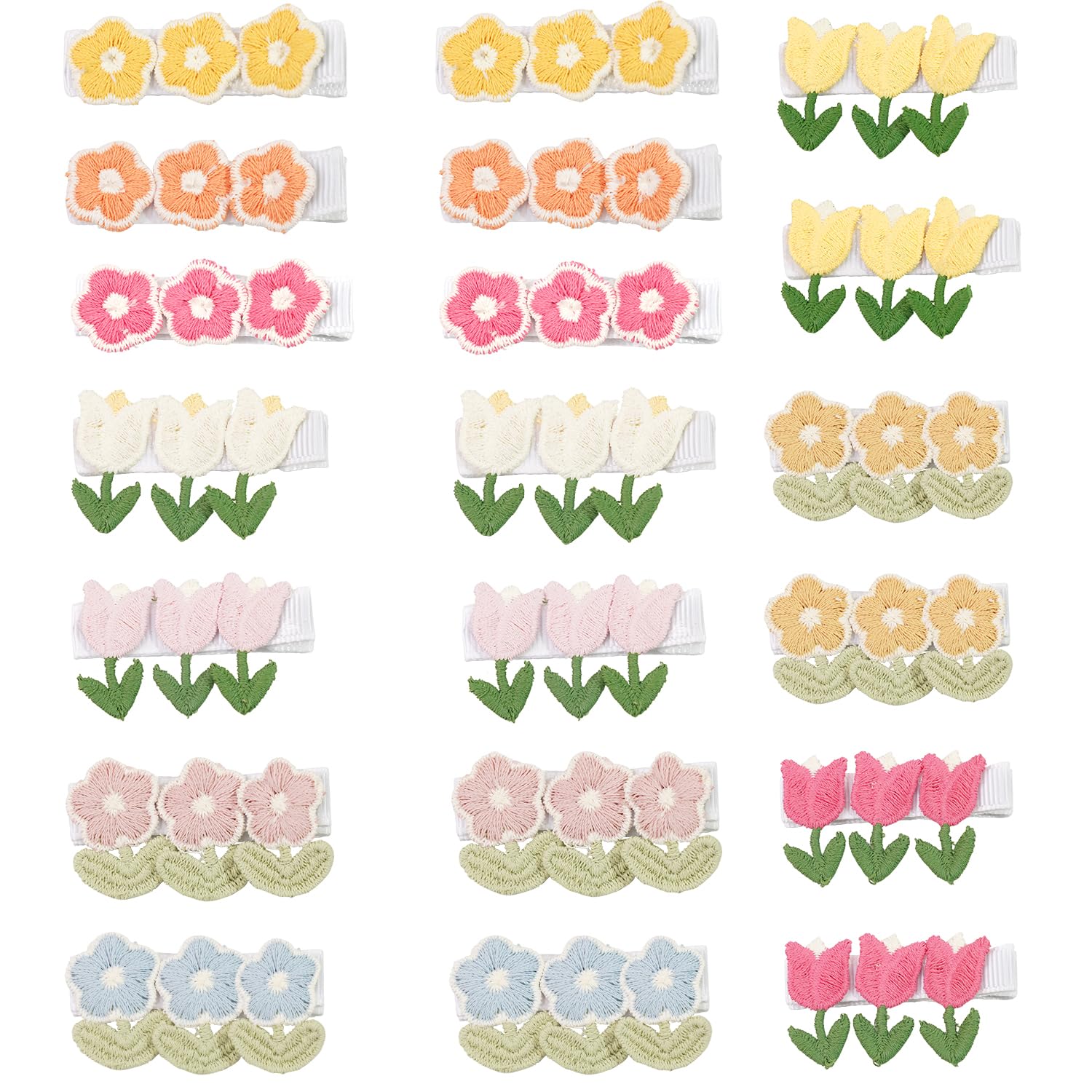 JOYOYO multicolor flower clip set offers versatile styling options