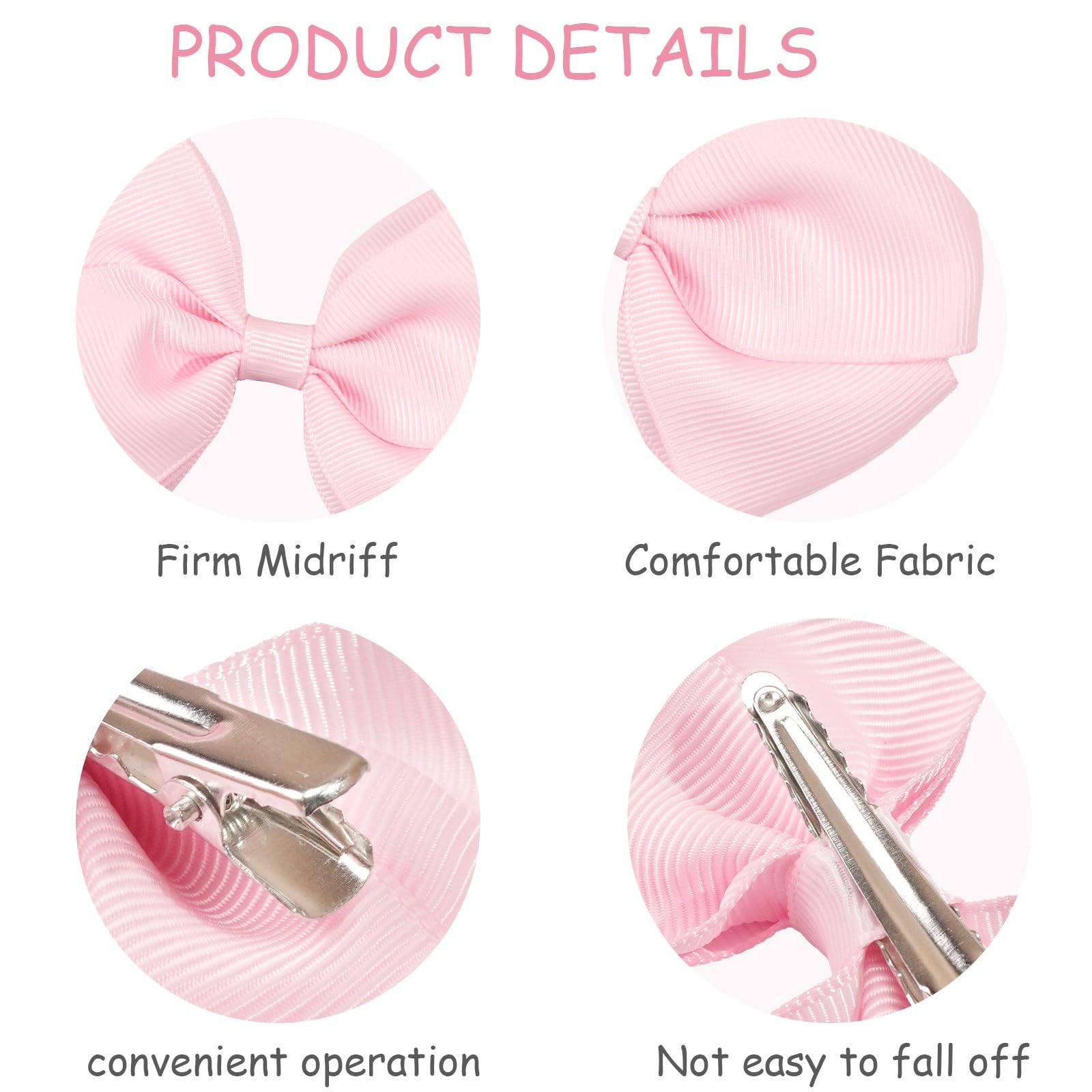 JOYOYO grosgrain ribbon bow with durable clip
