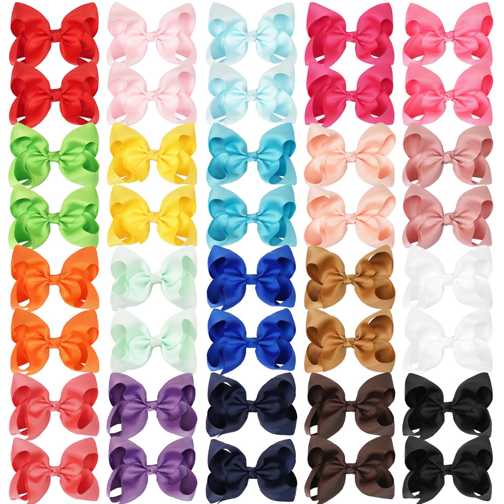 JOYOYO grosgrain ribbon bows display handmade detail and heat-sealed ends for lasting hold.