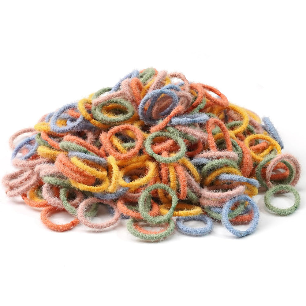 JOYOYO small hair tie with fleece outer for gentle, crease free wear