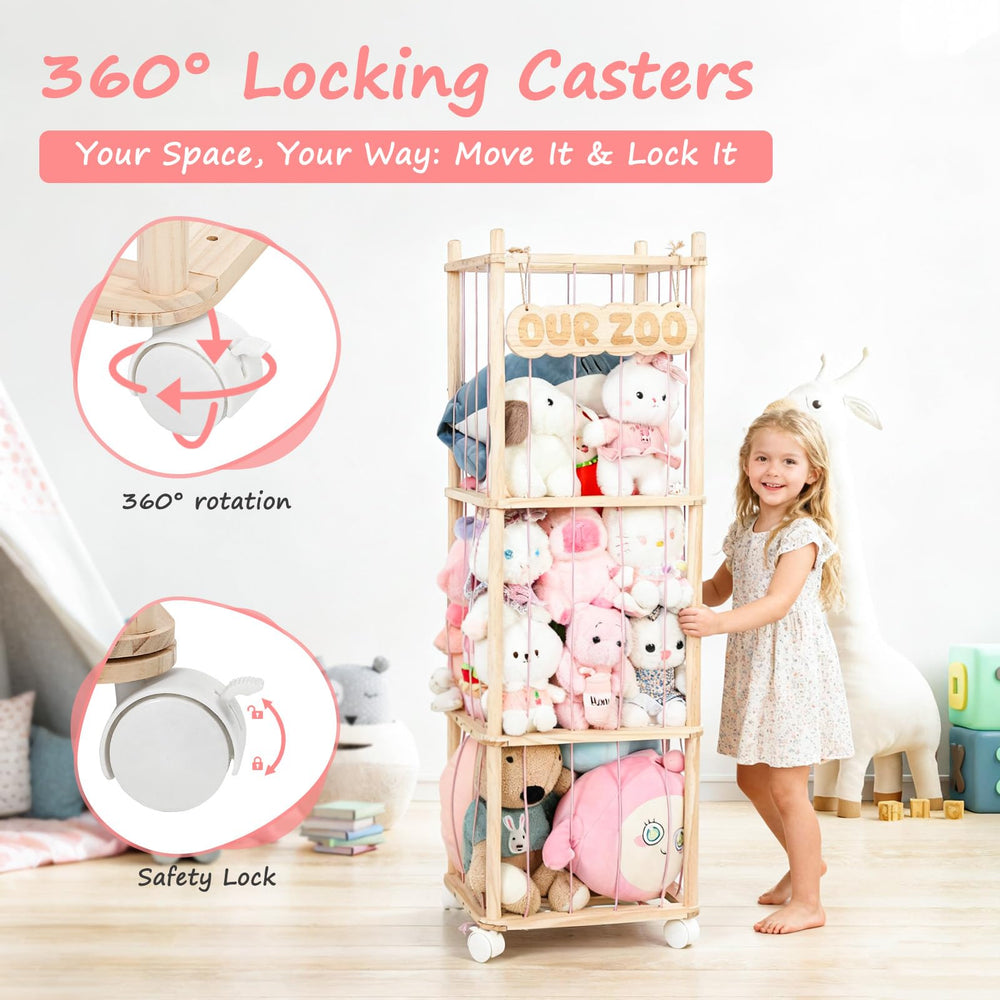 JoyPcsTable locking wheels secure the unit during play and tidy transitions.