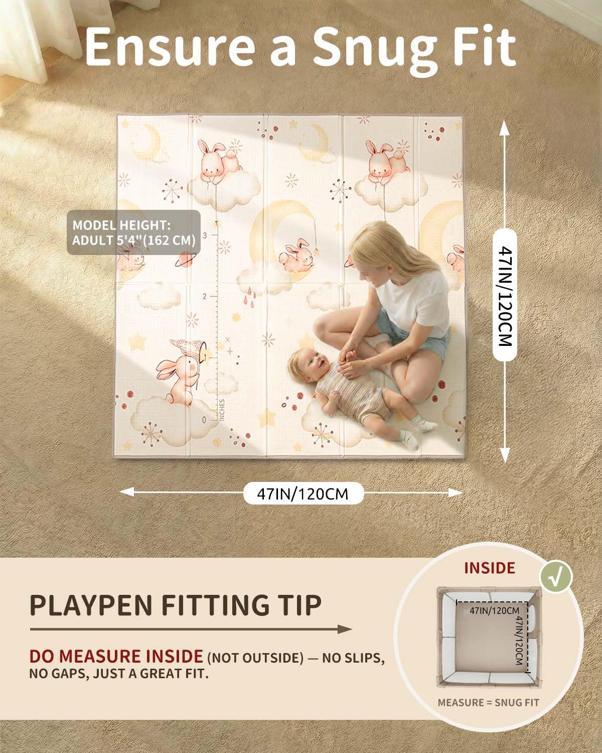 Joypony baby play mat includes a carry bag for on-the-go play.