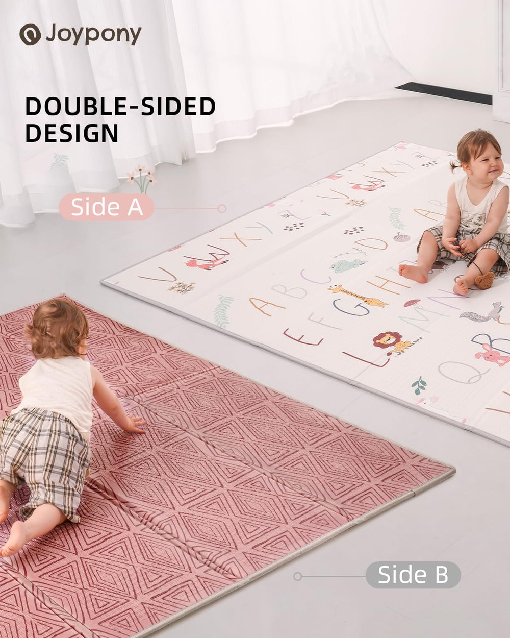 Joypony play mat easy to wipe clean keeping colors vibrant