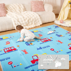 Joypony Baby Play Mat outer view highlights a spacious cushioned surface for safe crawling.