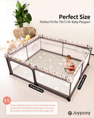 Joypony play mat reversible design with dual themes to spark imaginative play