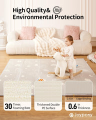 Joypony tummy time surface supports baby development on a cushioned mat